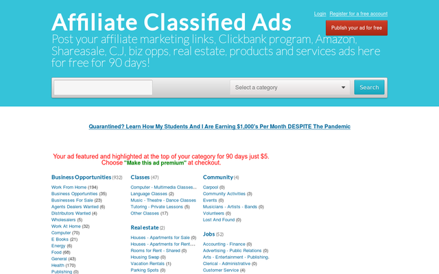 affiliateclassifiedads.com