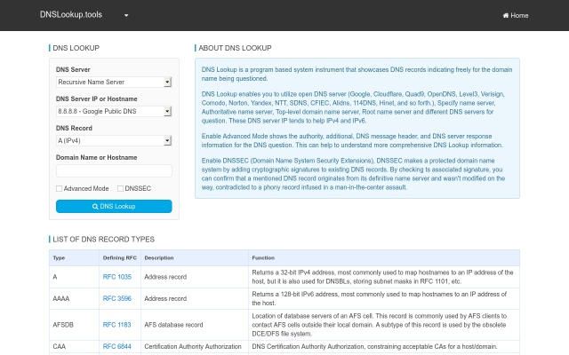 dnslookup.tools