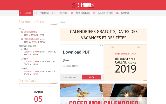 icalendrier.fr