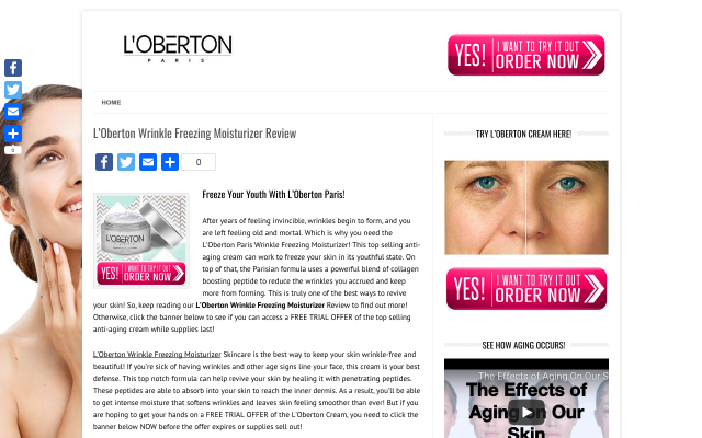 lobertonwrinklefreezingmoisturizer.com